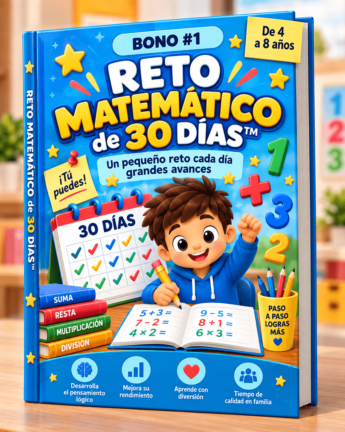 Mockup del bono Reto Matemático de 30 Días